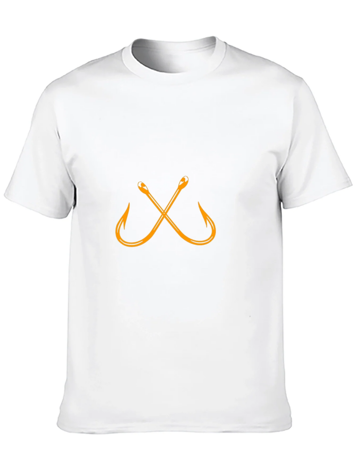 Fishing Hook Graphic T-Shirt - Black Cotton Tee product image 9