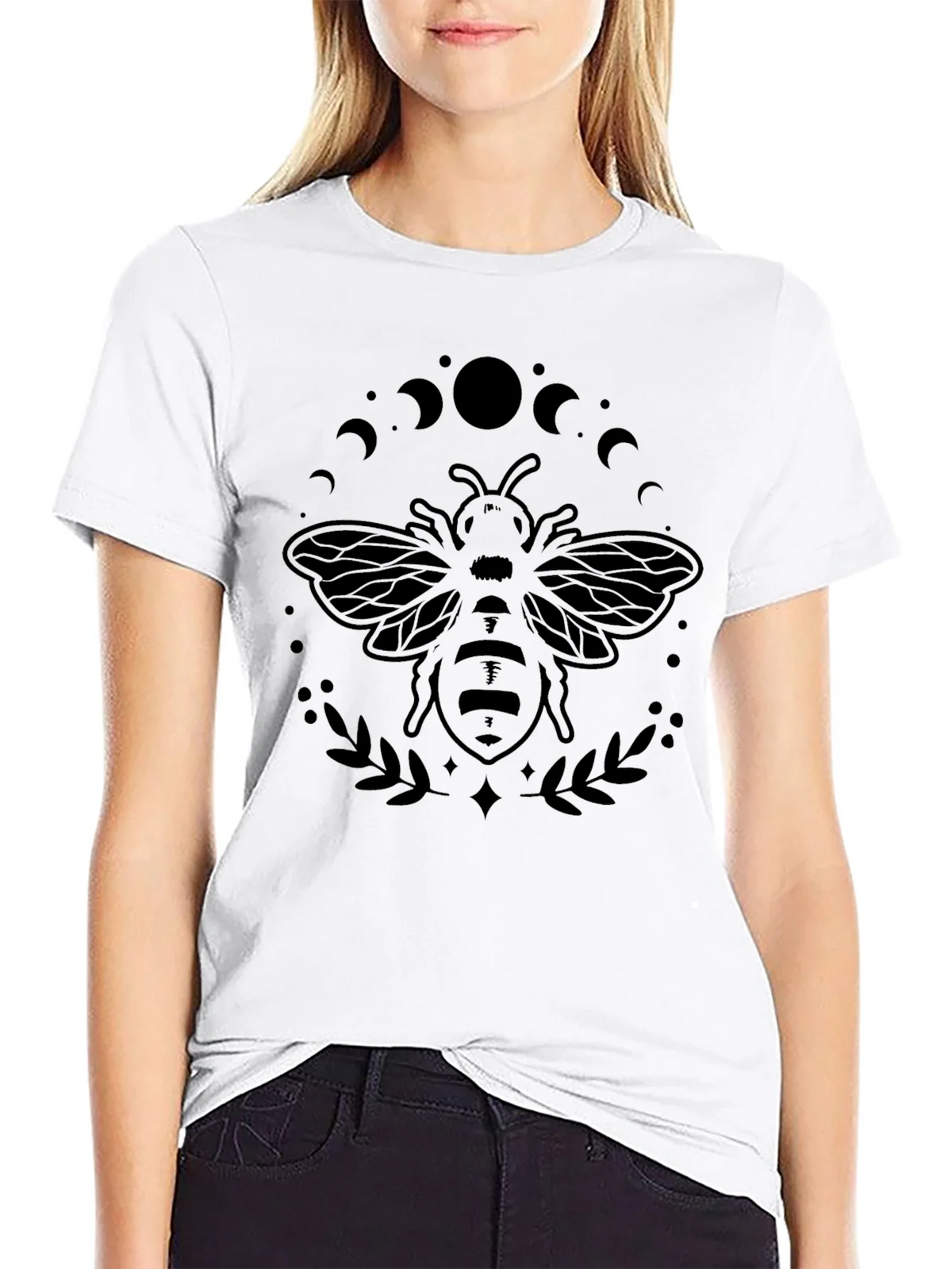 Mystic Bee Graphic Tee - Black Unisex Shirt product image 6