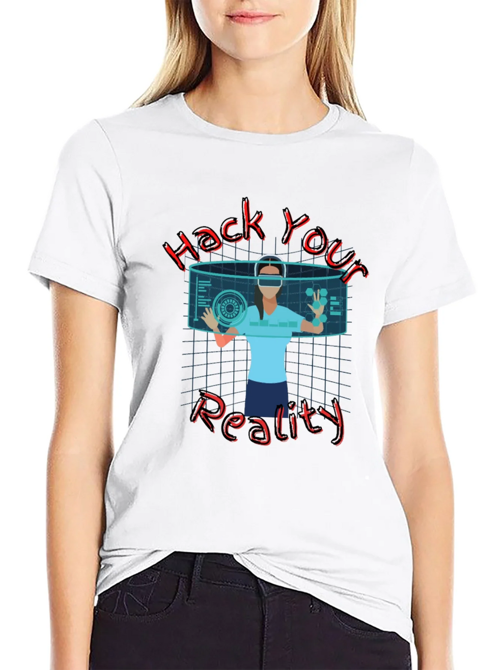 Hack Your Reality Graphic Tee - Black product image 8