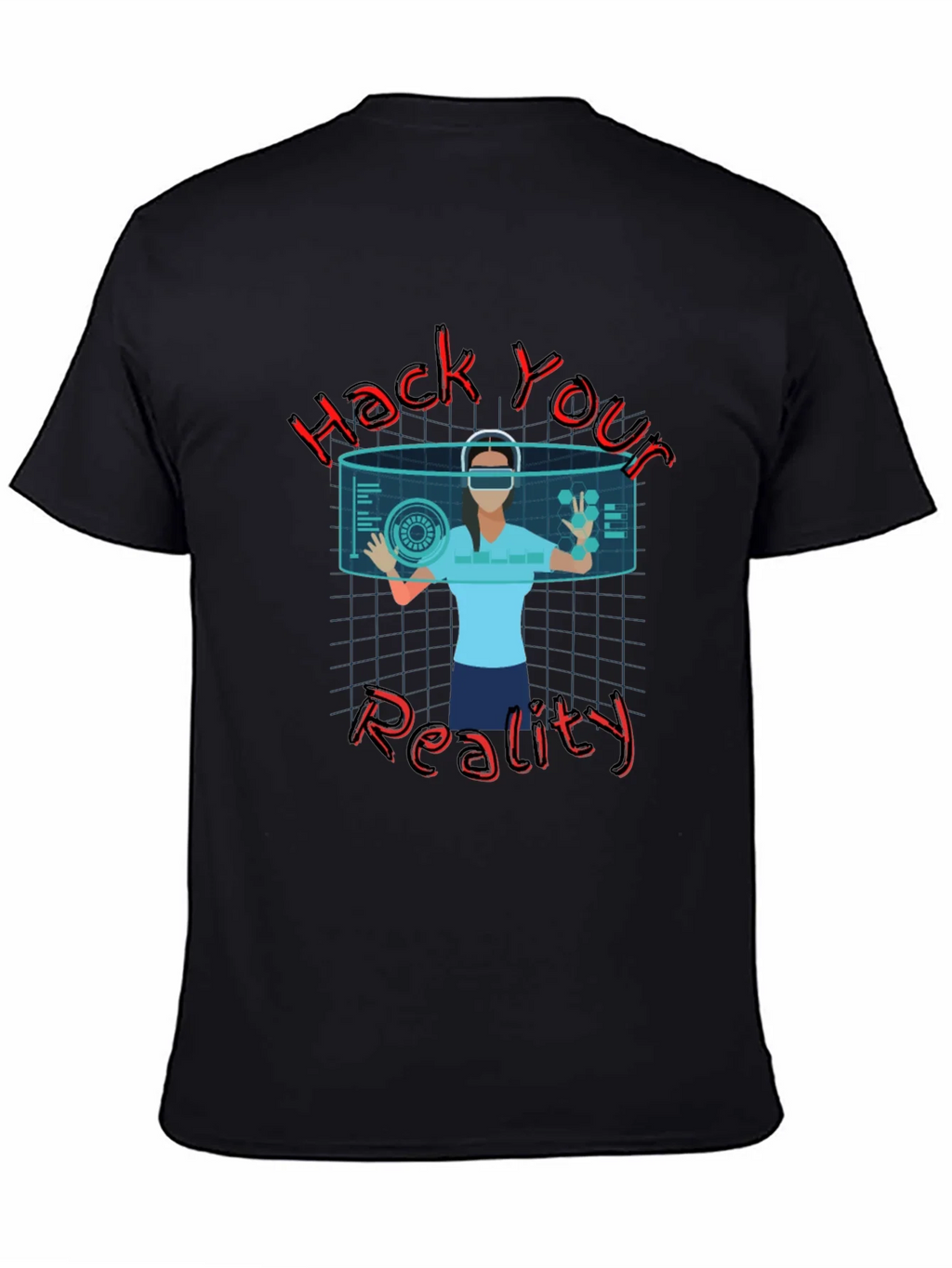 Hack Your Reality Graphic Tee - Black product image 4