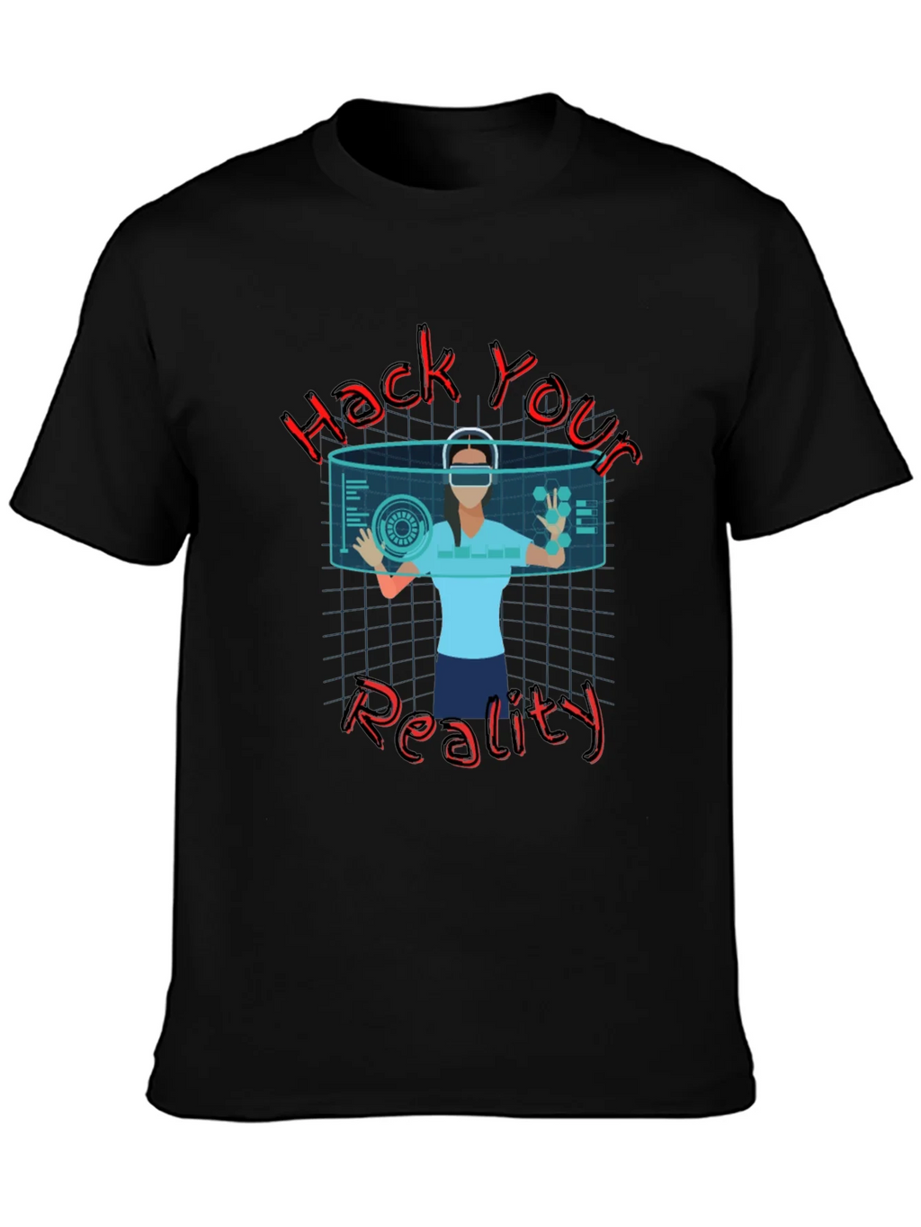 Hack Your Reality Graphic Tee - Black product image 3