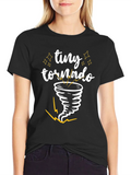 Tiny Tornado Graphic Tee - Black Cotton T-Shirt product image 1