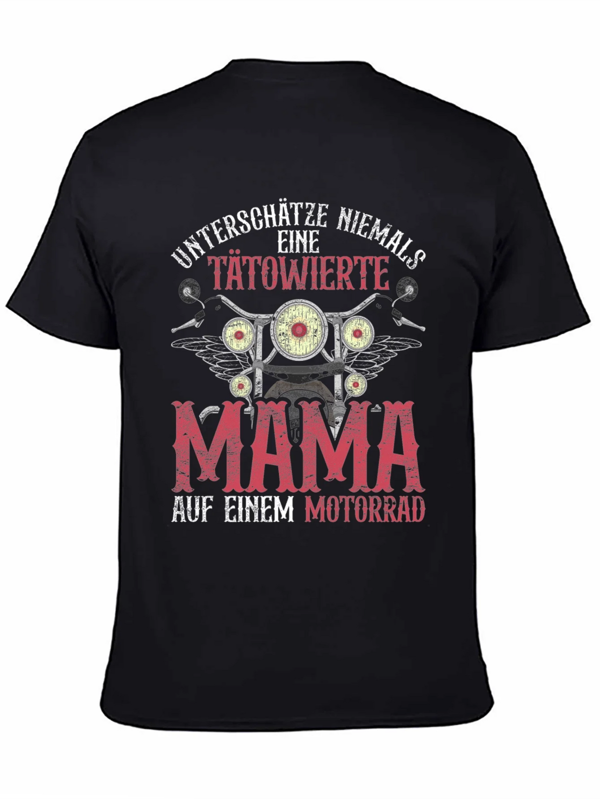Tattooed Mama Motorcycle Graphic T-Shirt product image 1