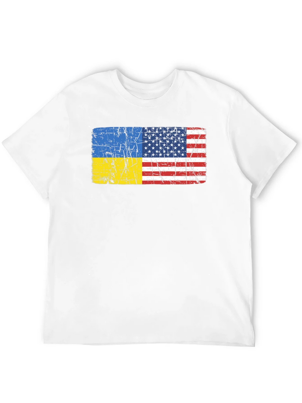 Ukraine USA Flag Graphic Tee product image 11