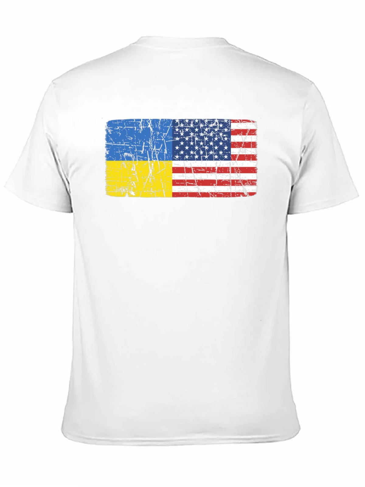 Ukraine USA Flag Graphic Tee product image 10