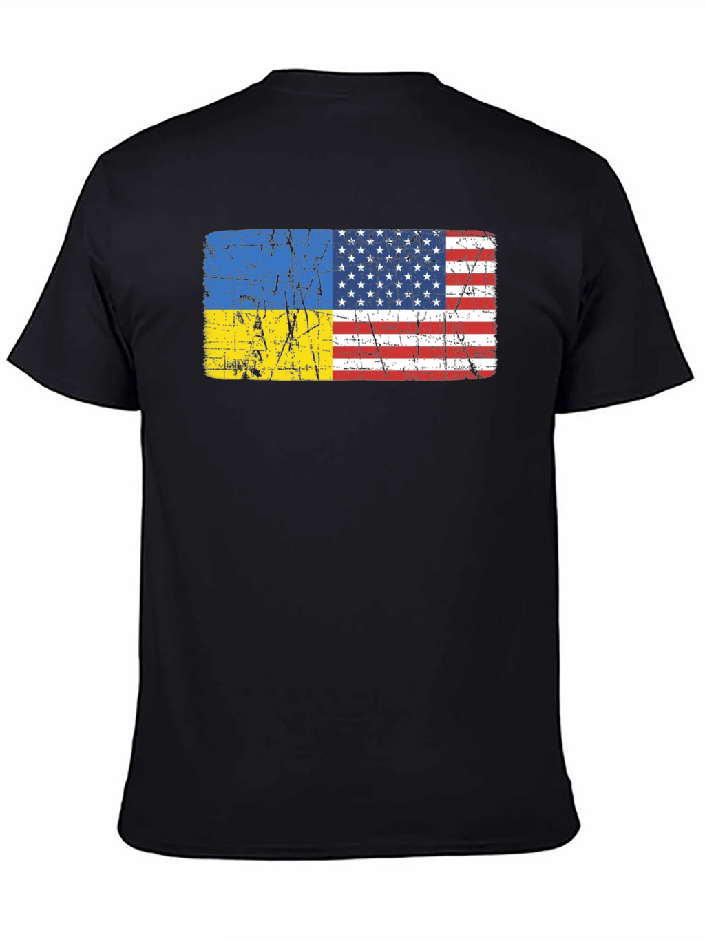 Ukraine USA Flag Graphic Tee product image 4