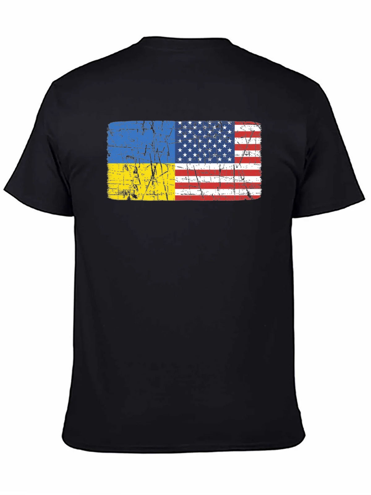 Ukraine USA Flag Graphic Tee product image 4