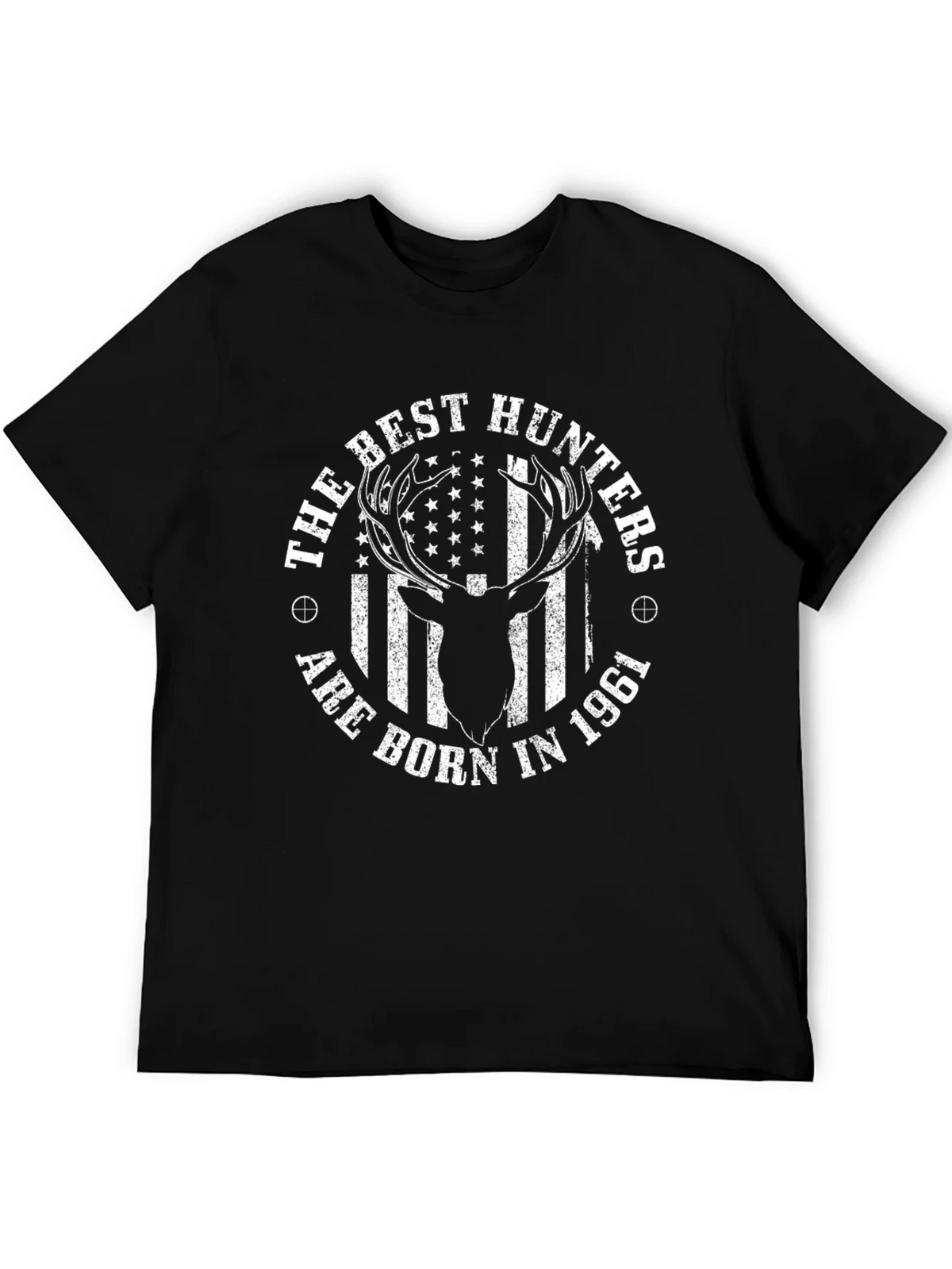 Hunters Born in 1961 T-Shirt Deer Graphic Mens Tee product image 4