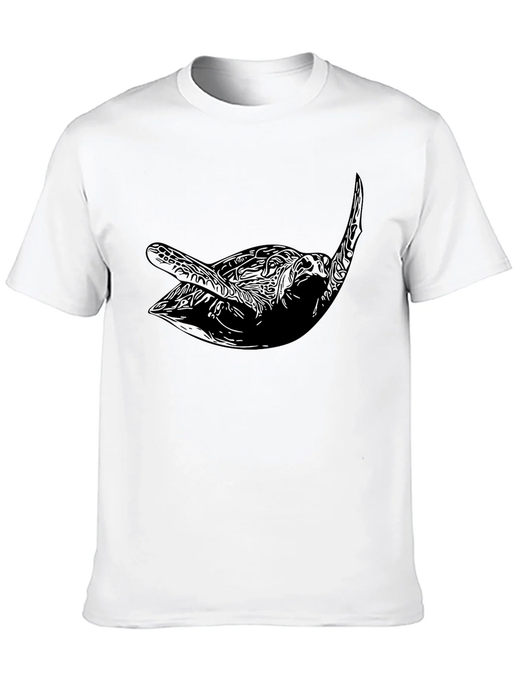 Mens Black Sea Turtle Graphic Tee product image 9
