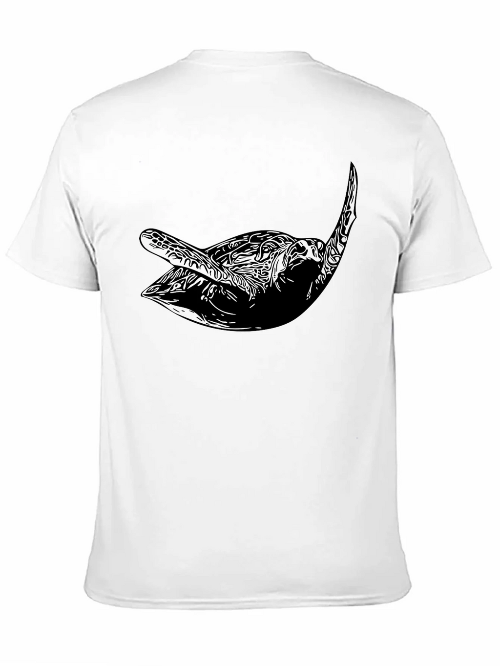 Mens Black Sea Turtle Graphic Tee product image 10
