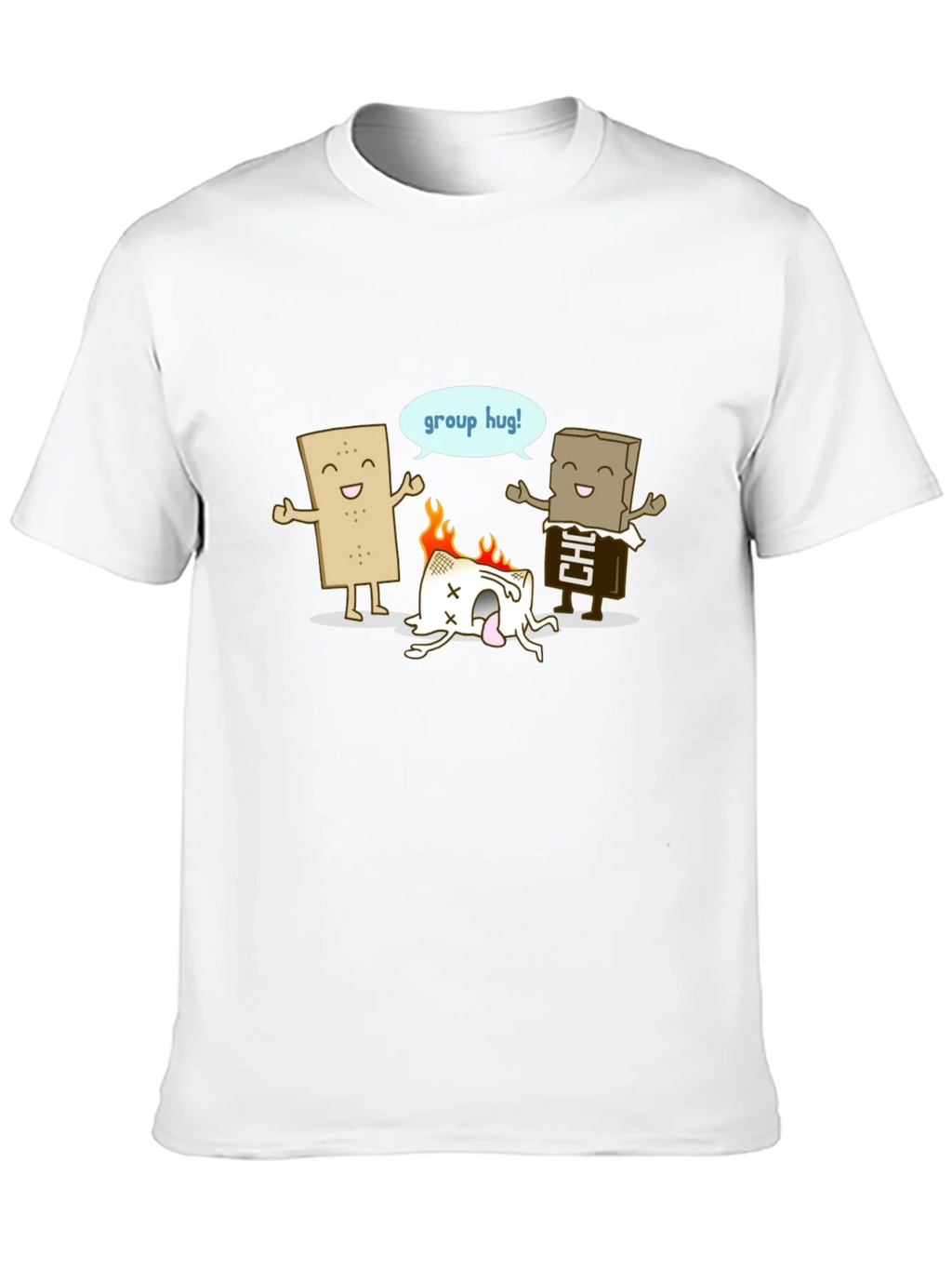 Funny Smores Group Hug Graphic Tee product image 7