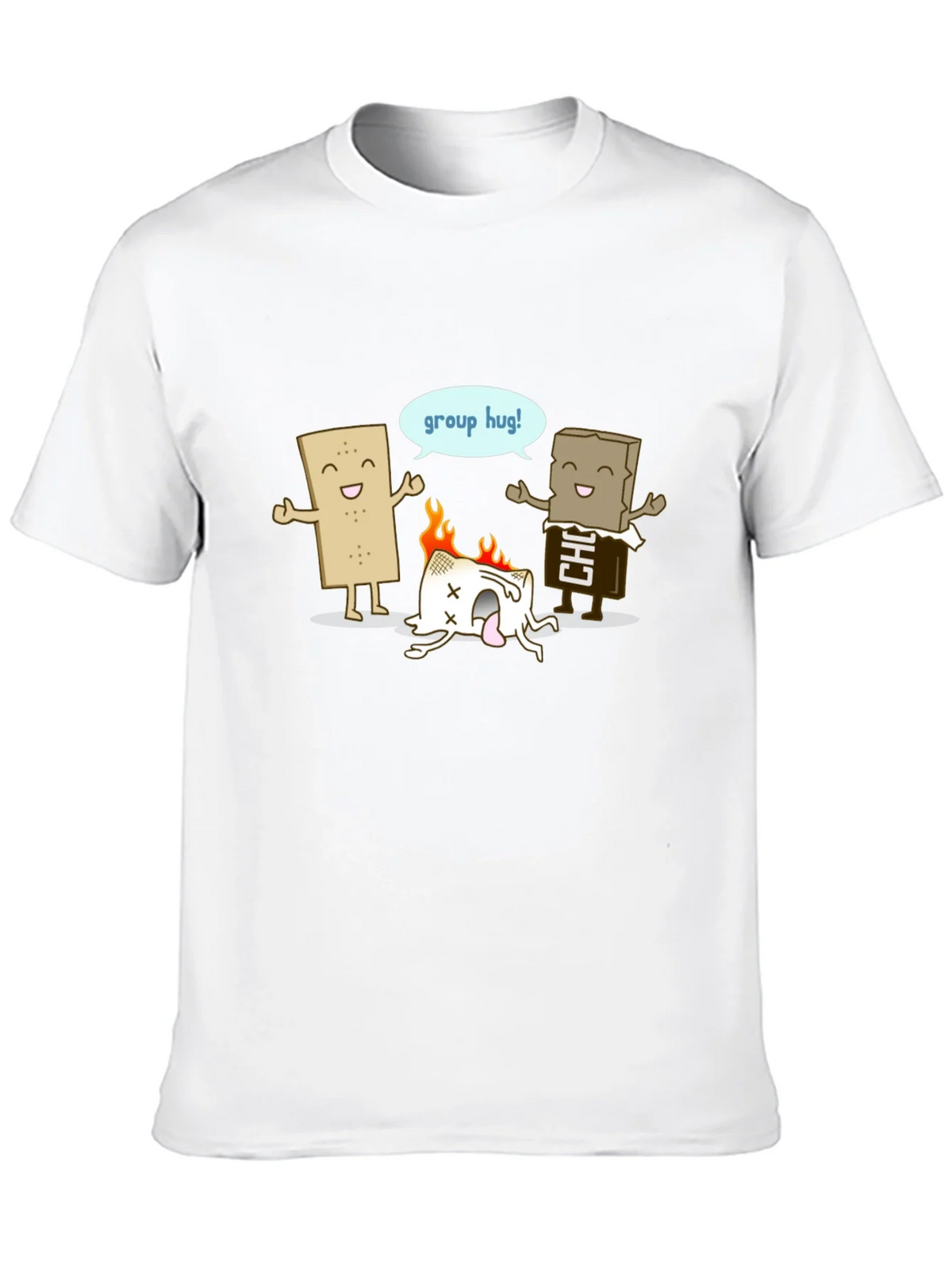Funny Smores Group Hug Graphic Tee product image 7