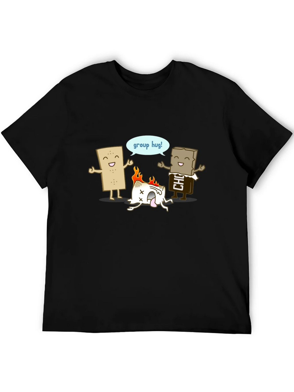 Funny Smores Group Hug Graphic Tee product image 3