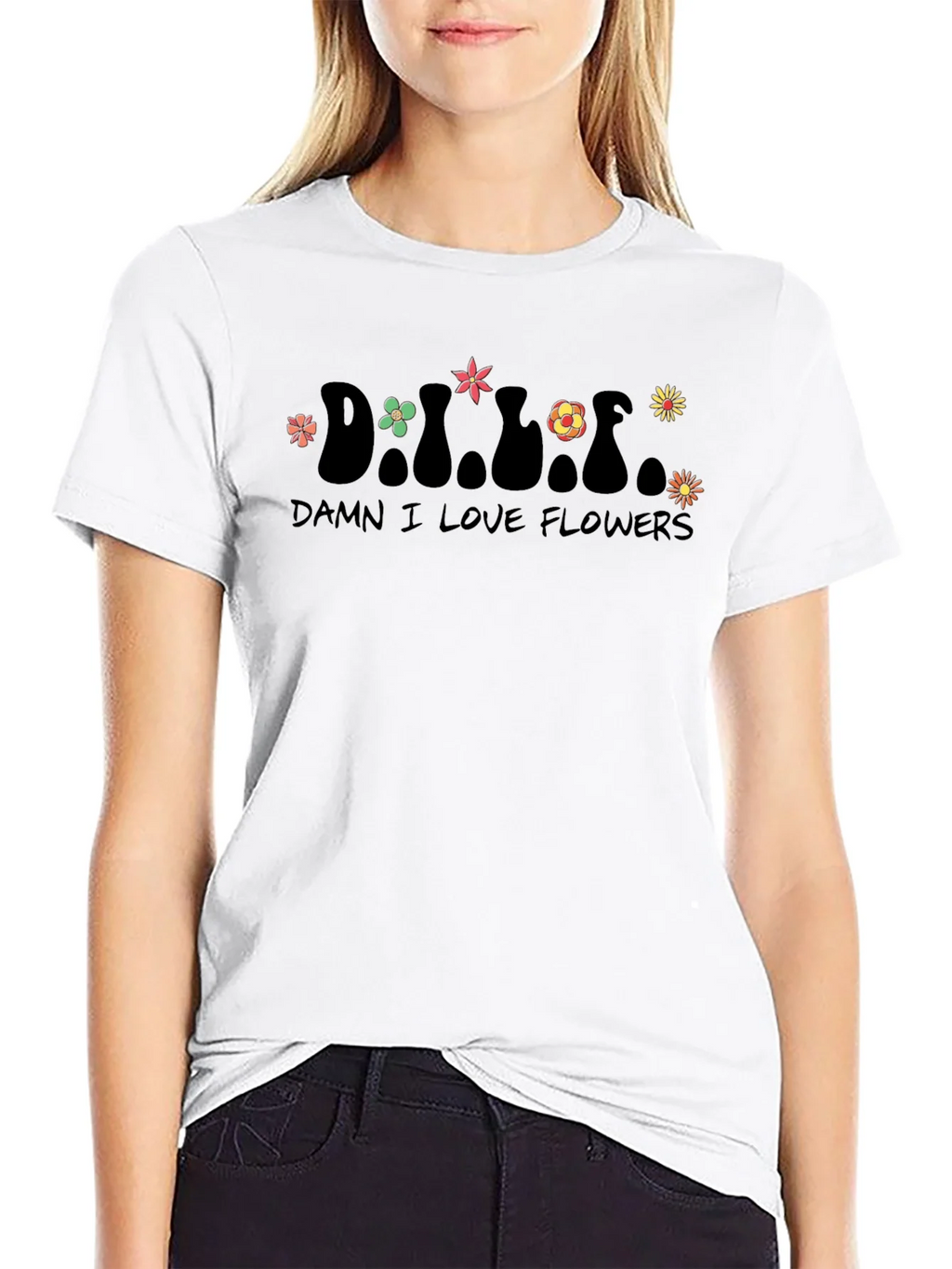 Damn I Love Flowers Graphic T-Shirt - Unisex product image 8