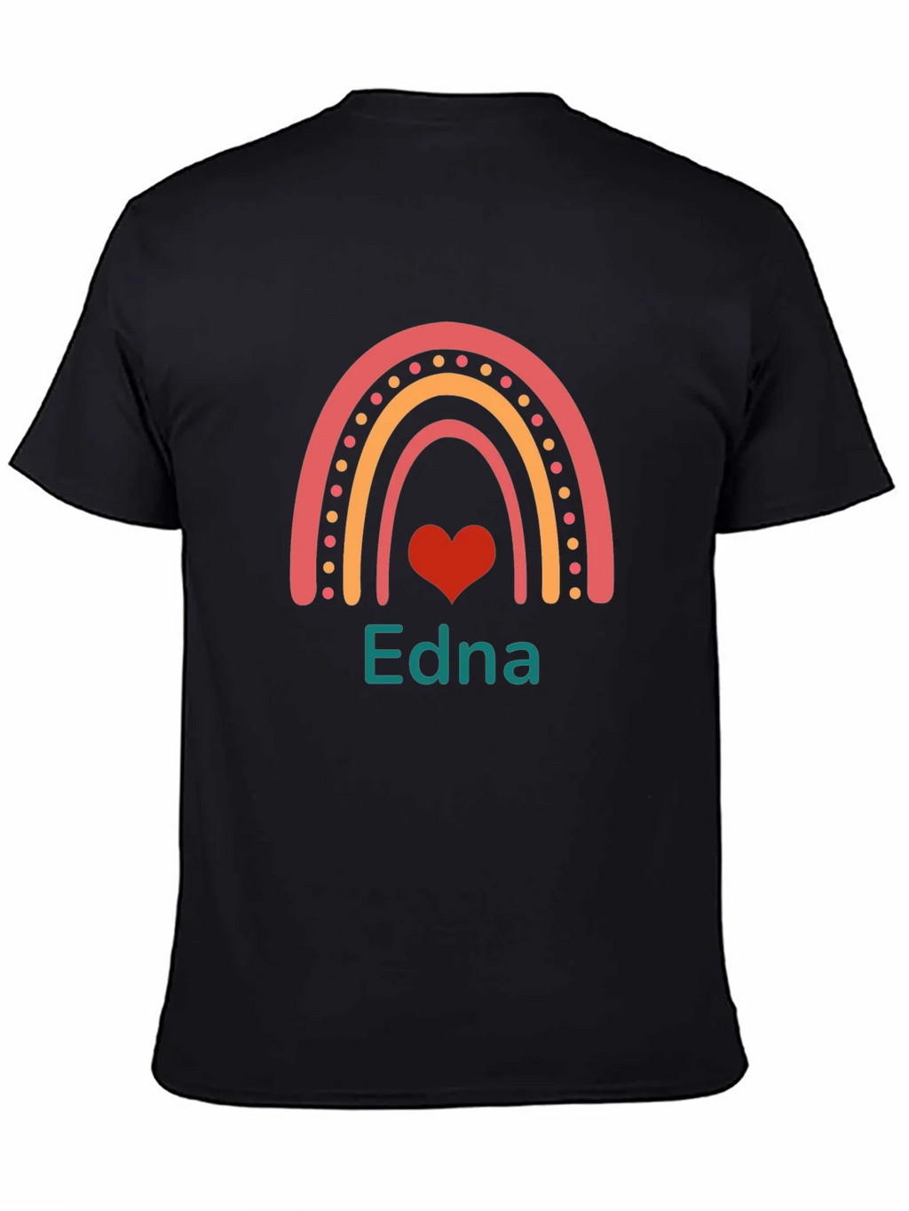 Edna Rainbow Heart Personalized T-Shirt product image 3