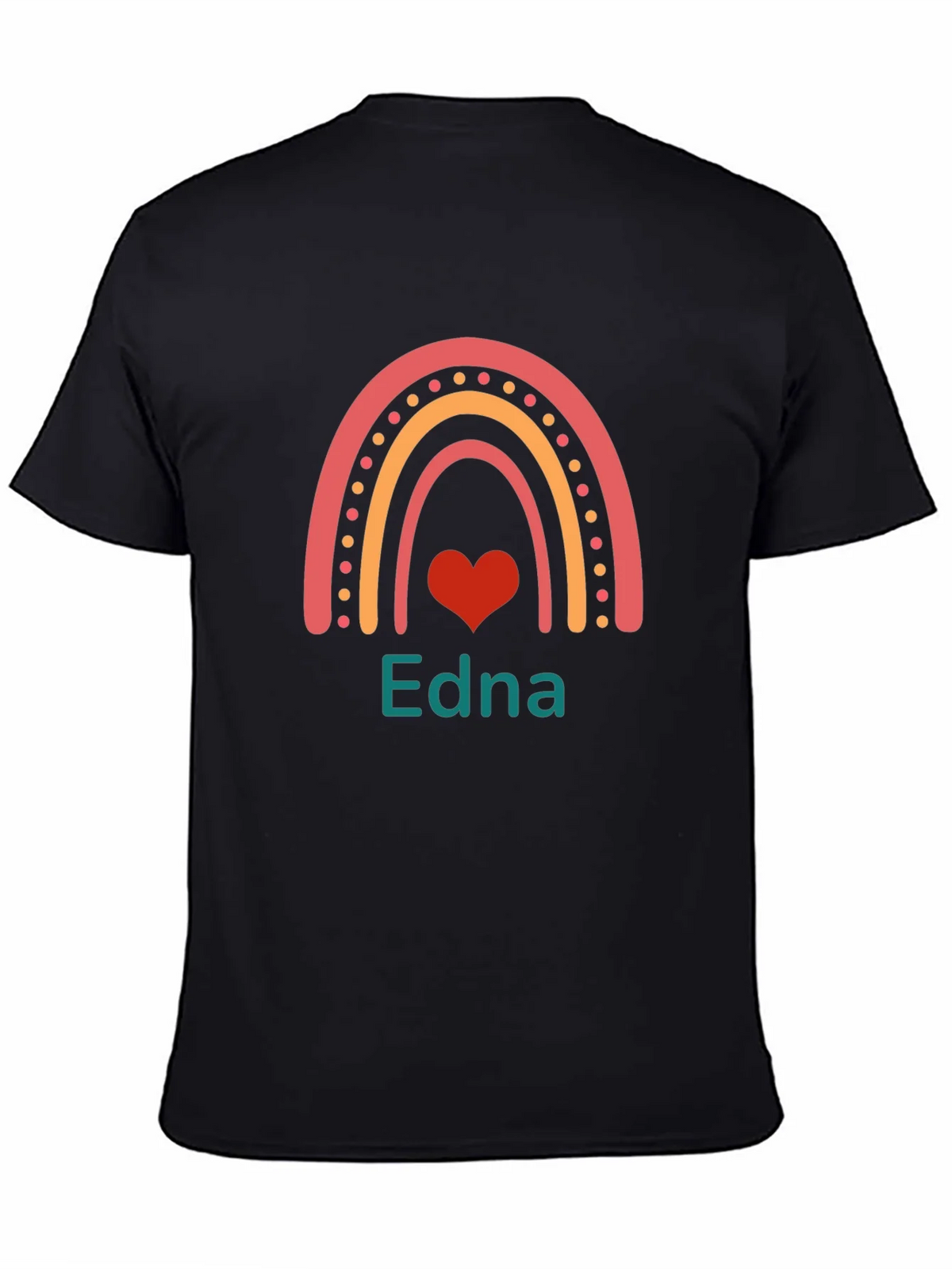 Edna Rainbow Heart Personalized T-Shirt product image 3