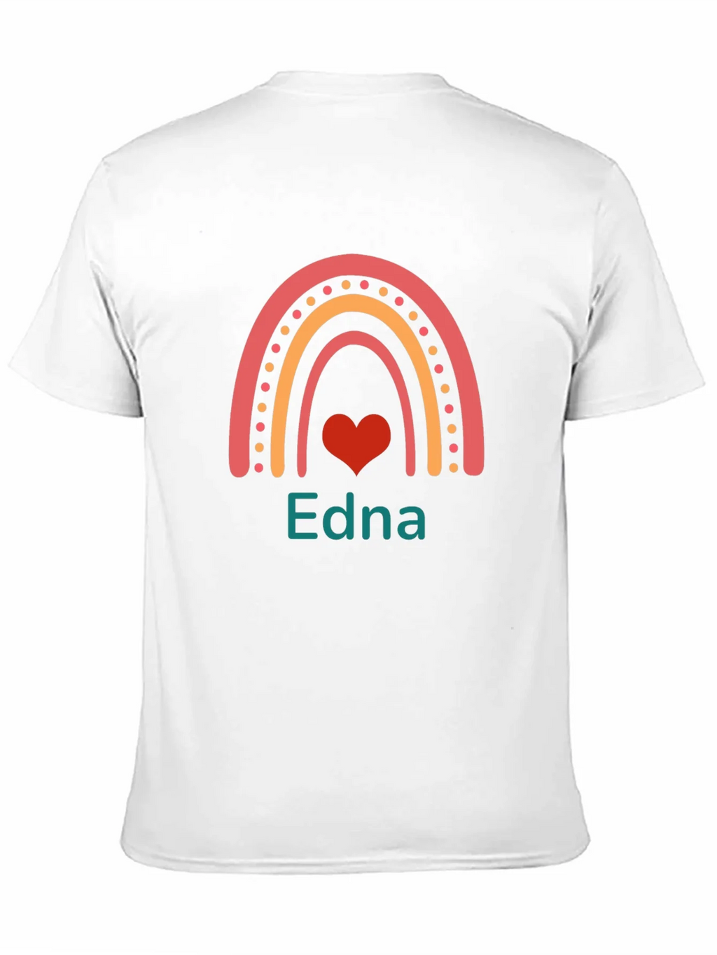 Edna Rainbow Heart Personalized T-Shirt product image 8