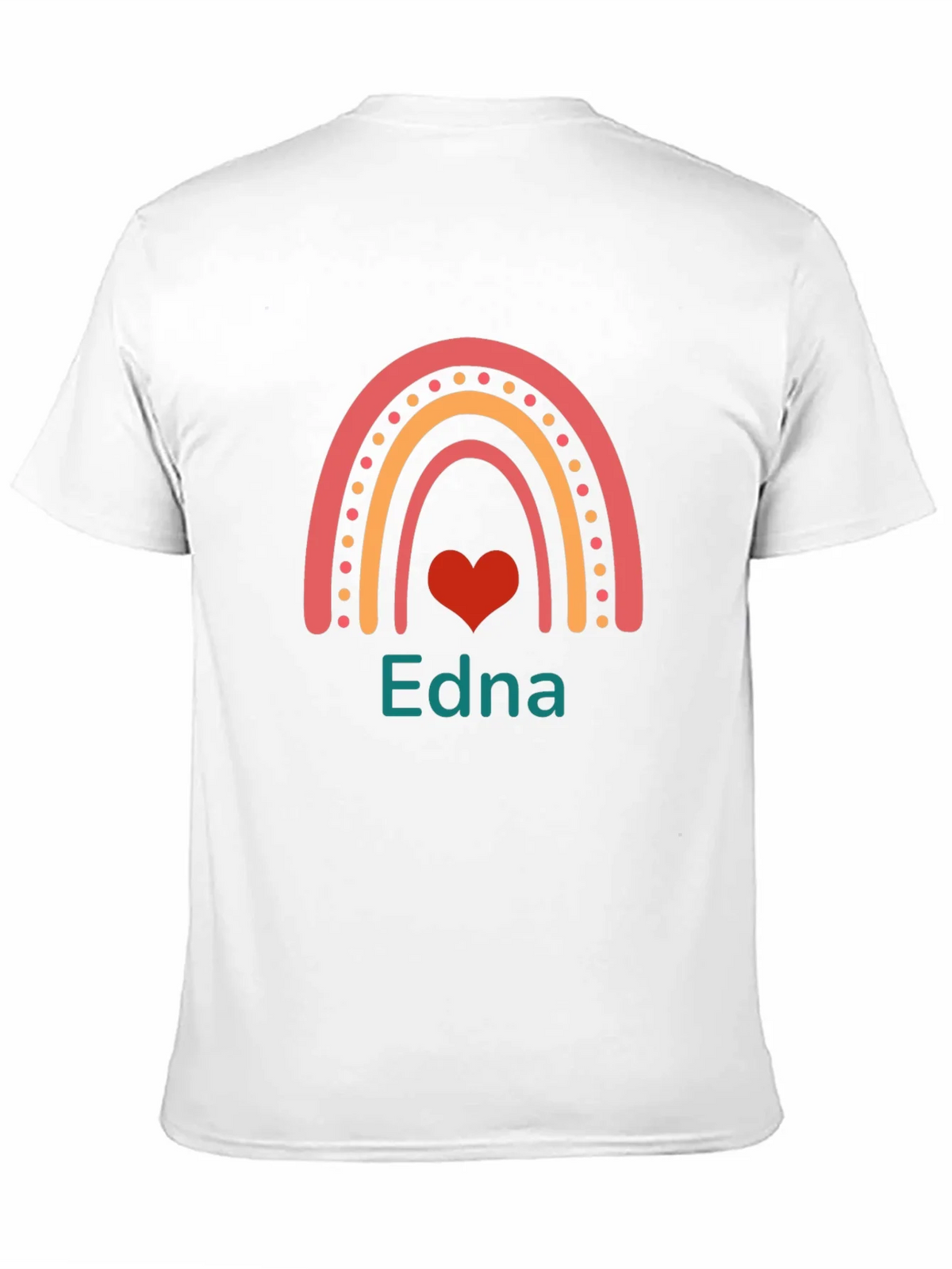 Edna Rainbow Heart Personalized T-Shirt product image 8