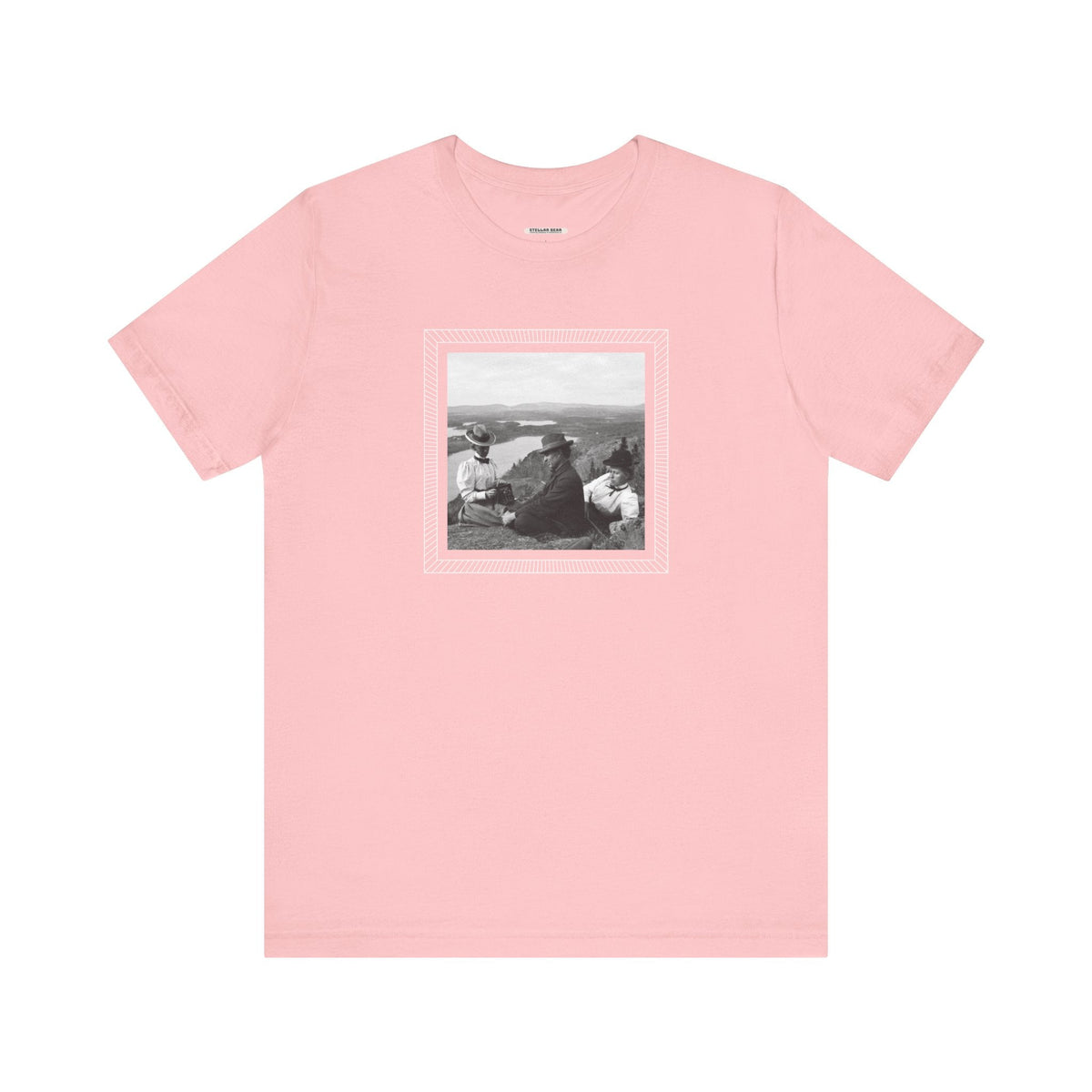 Friends on a Hill with a Camera 1899 Vintage Graphic T-Shirt product image 13