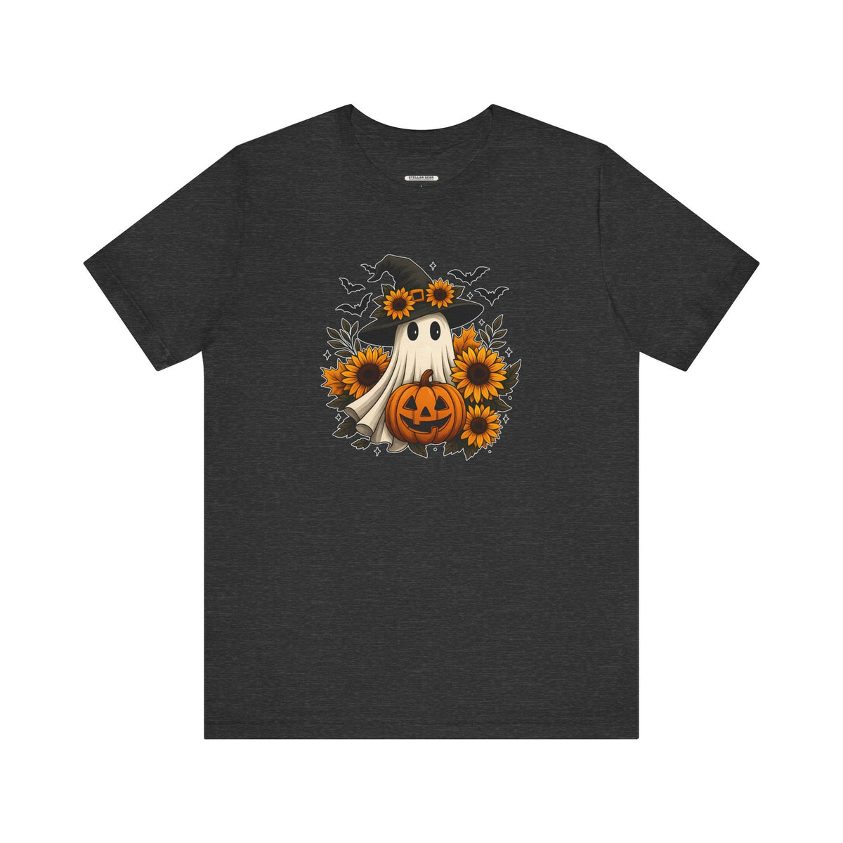 Ghost Witch, Sunflowers &Pumpkin Graphic T-Shirt product image 10
