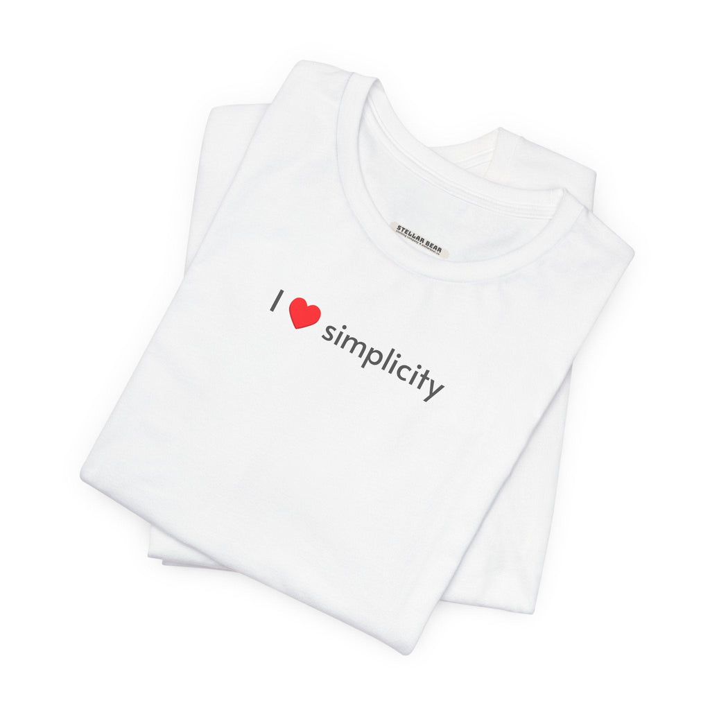 I Love Simplicity T-Shirt product image 6