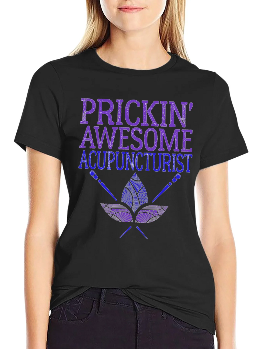 Prickin Awesome Acupuncturist T-Shirt product image 1