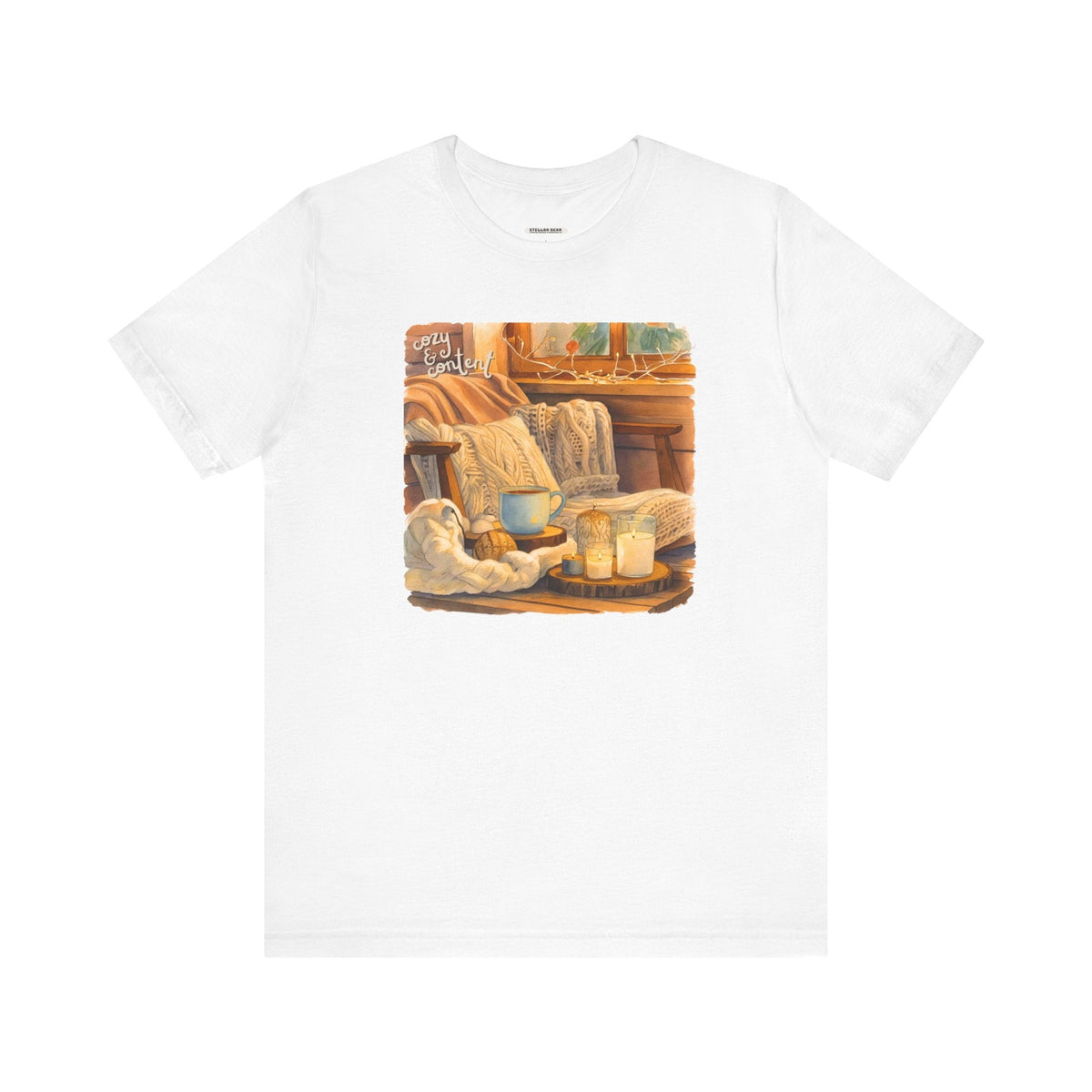 Cozy & Content Graphic T-Shirt product image 9