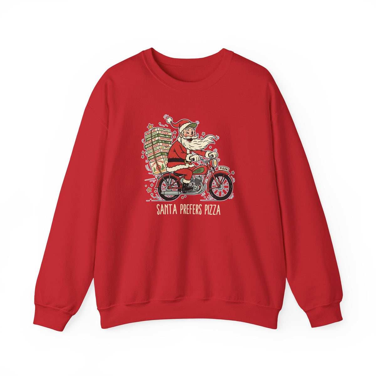 Santa Prefers Pizza Graphic Sweatshirt product image 8