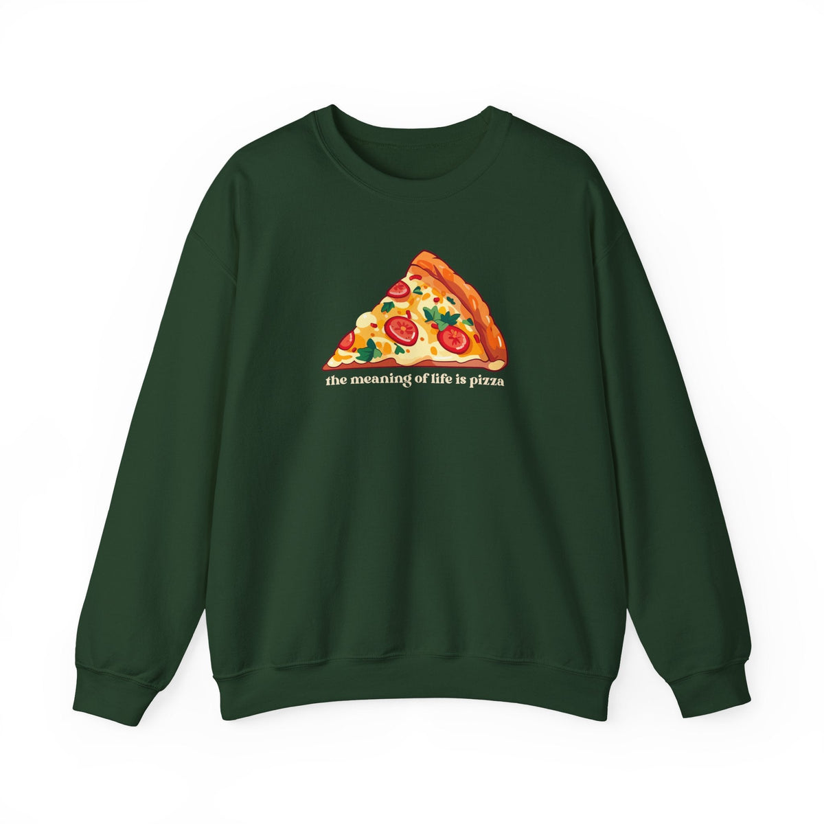 The Meaning of Life is Pizza Graphic Sweatshirt product image 9