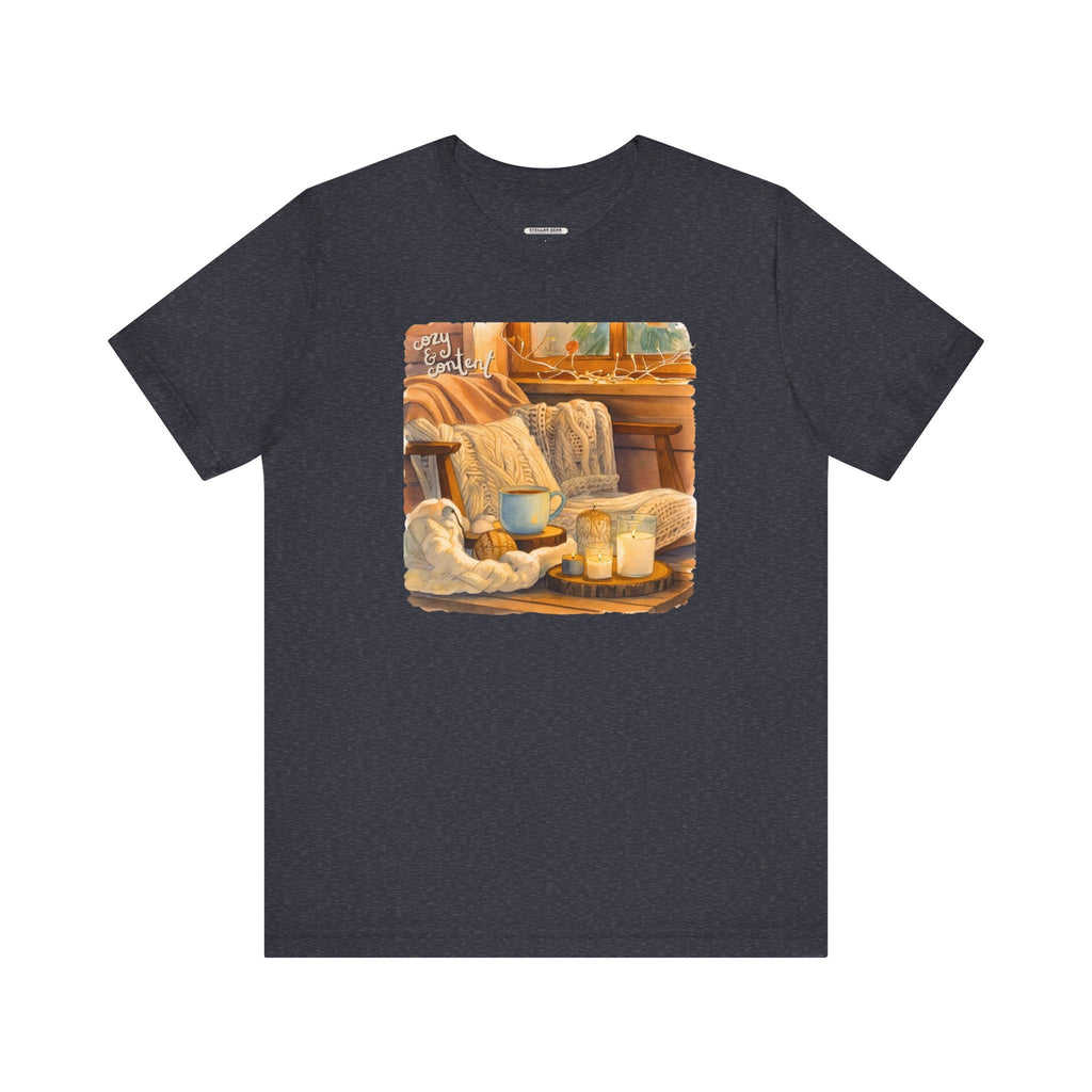 Cozy & Content Graphic T-Shirt product image 12
