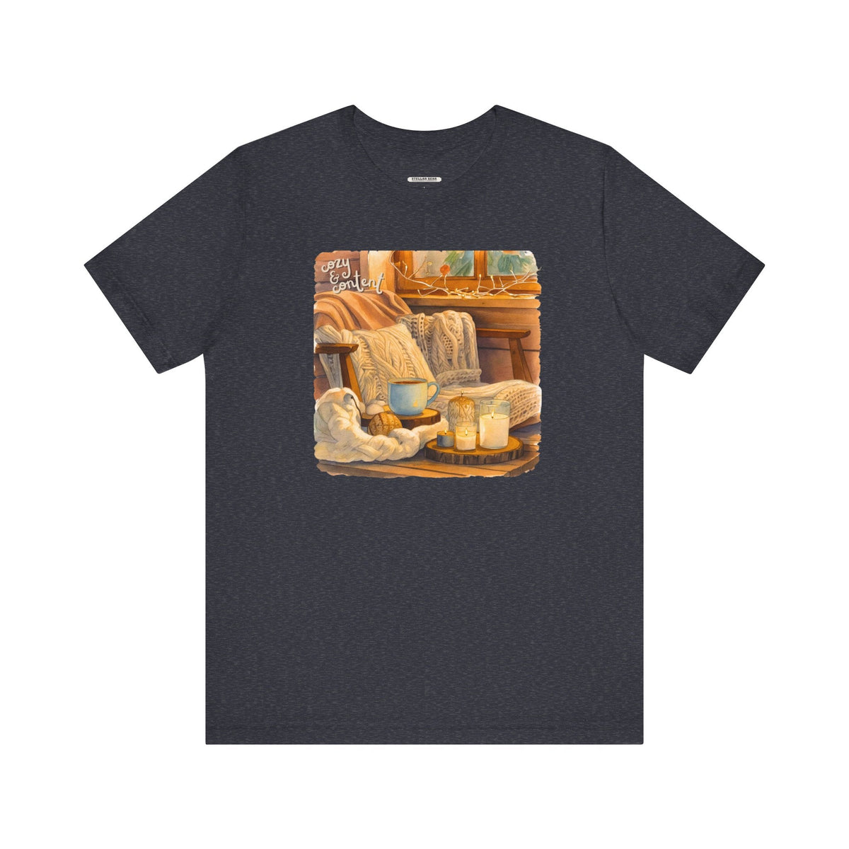 Cozy & Content Graphic T-Shirt product image 12