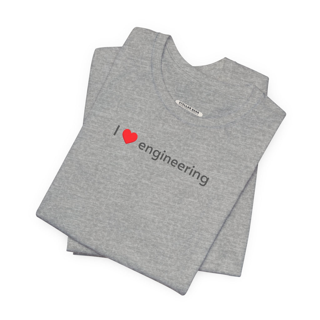 I Love Engineering Minimalist Style T-Shirt product image 1