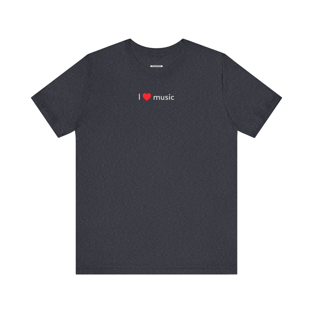 I Love Music Minimalist Style T-Shirt product image 9