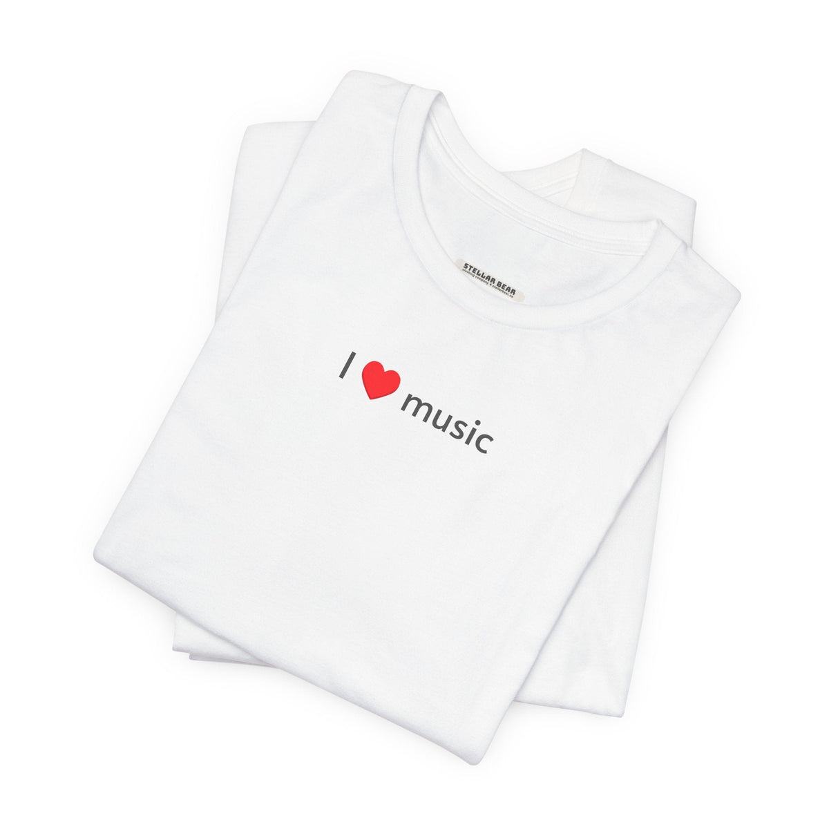 I Love Music Minimalist Style T-Shirt product image 7