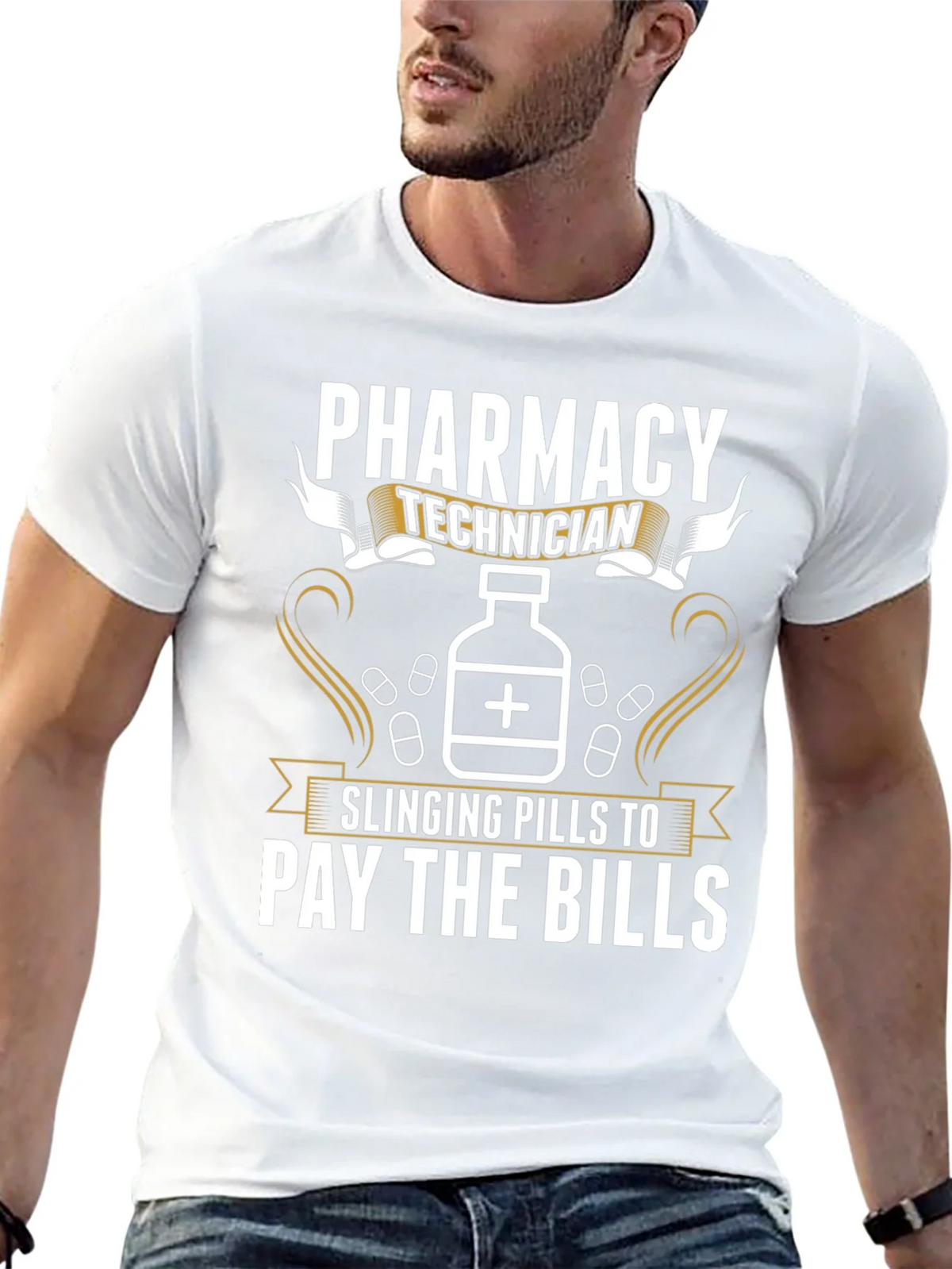 Pharmacy Technician T-Shirt: Slinging Pills to Pay the Bills product image 8