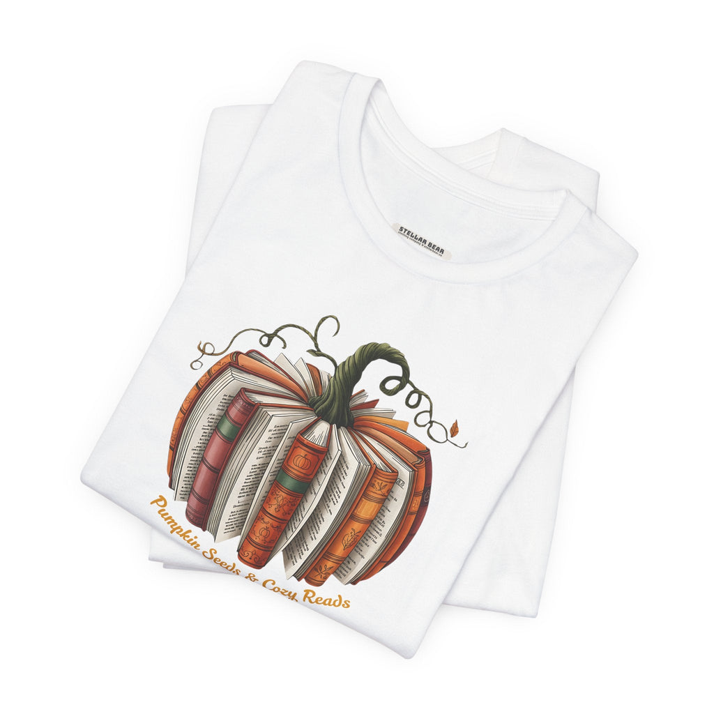 Pumpkin Seeds and Cozy Reads Graphic T-Shirt product image 6