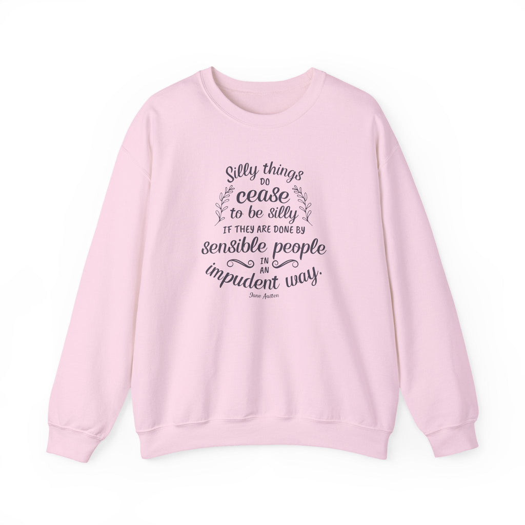Silly Things Do Cease to Be Quote Graphic Sweatshirt (Jane product image 6