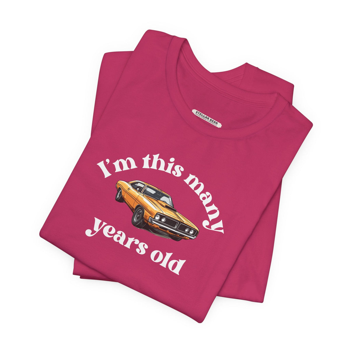 I'm This Many Years Old (Muscle Car) Graphic T-Shirt product image 2