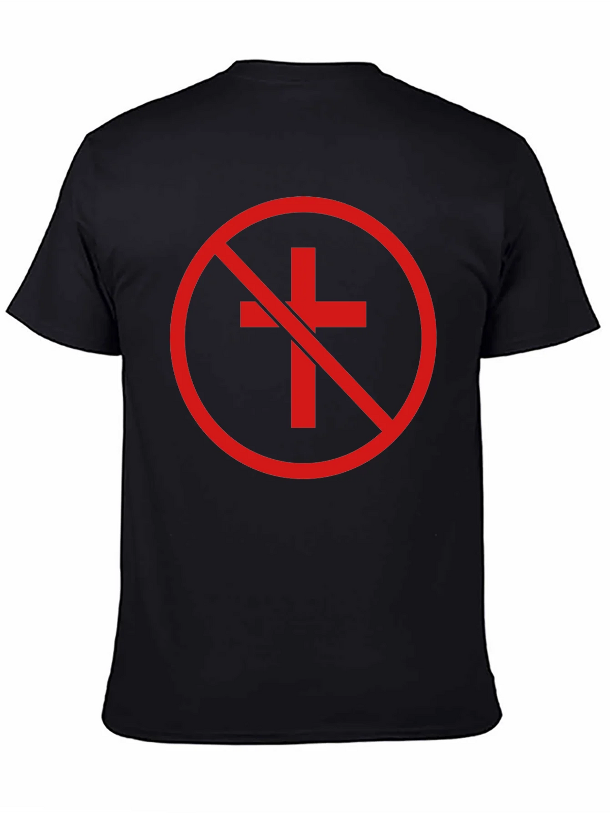 Anti-Christian Cross T-Shirt - Atheist Symbol product image 4