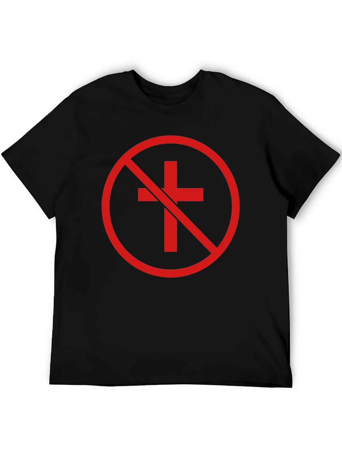Anti-Christian Cross T-Shirt - Atheist Symbol product image 5