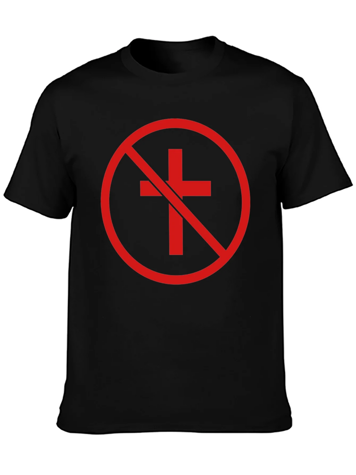 Anti-Christian Cross T-Shirt - Atheist Symbol product image 3