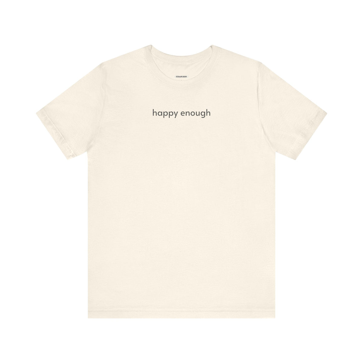 Happy Enough Minimalist Style T-Shirt product image 8