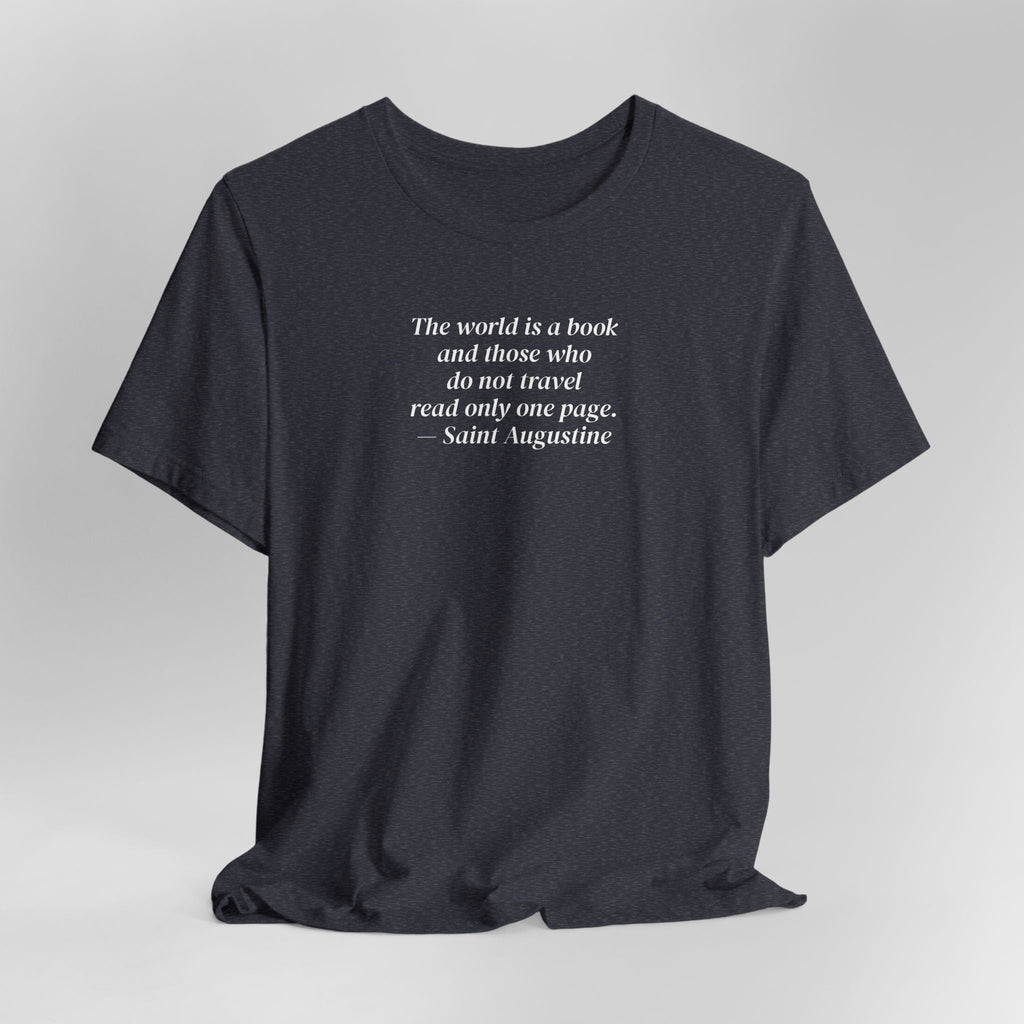 The World is a Book ... Travel Minimalist Style T-Shirt product image 14