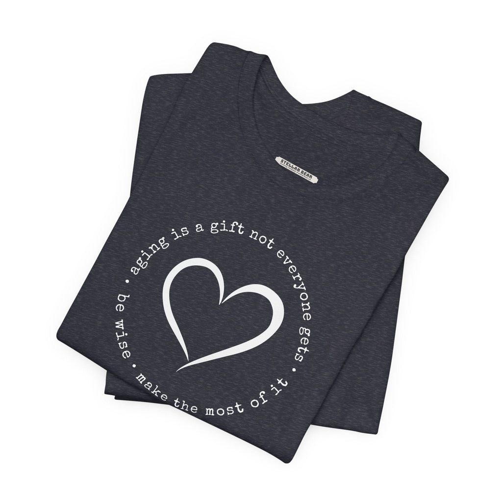 Aging is a Gift Not Everyone Gets, Heart Version Graphic product image 1
