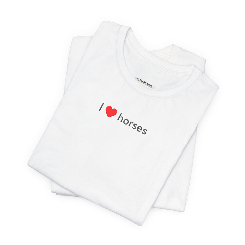 I Love Horses Minimalist Style T-Shirt product image 14