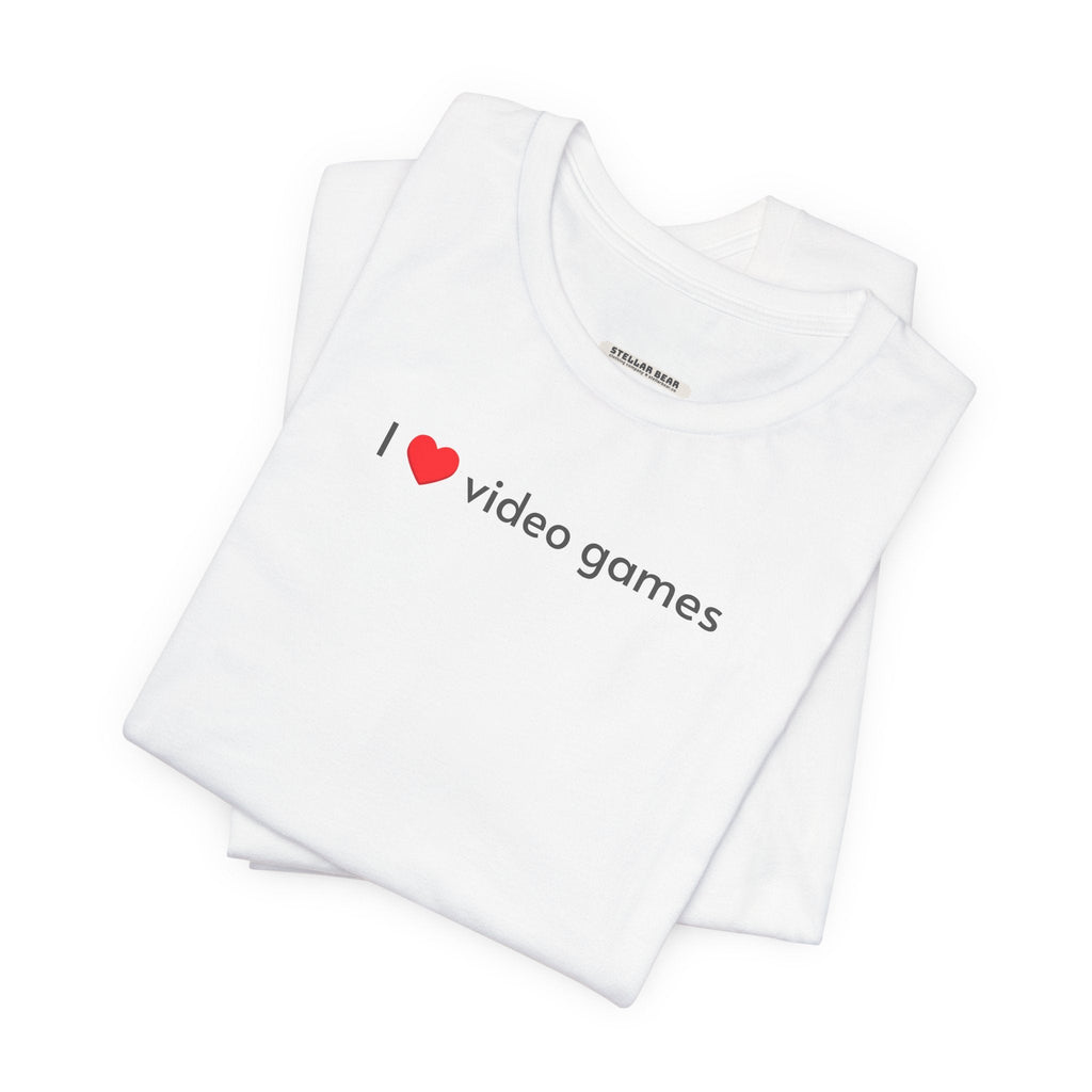 I Love Video Games Minimalist Style T-Shirt product image 2
