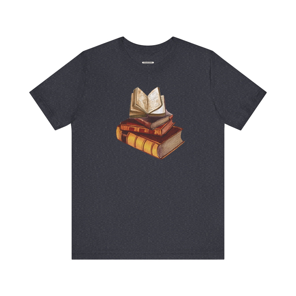 Stack of Old Books Vintage Objects Graphic T-Shirt product image 11