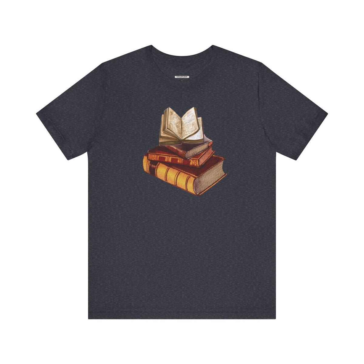 Stack of Old Books Vintage Objects Graphic T-Shirt product image 11