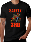 Safety 3rd Motorcycle T-Shirt - Funny Biker Tee product image 1