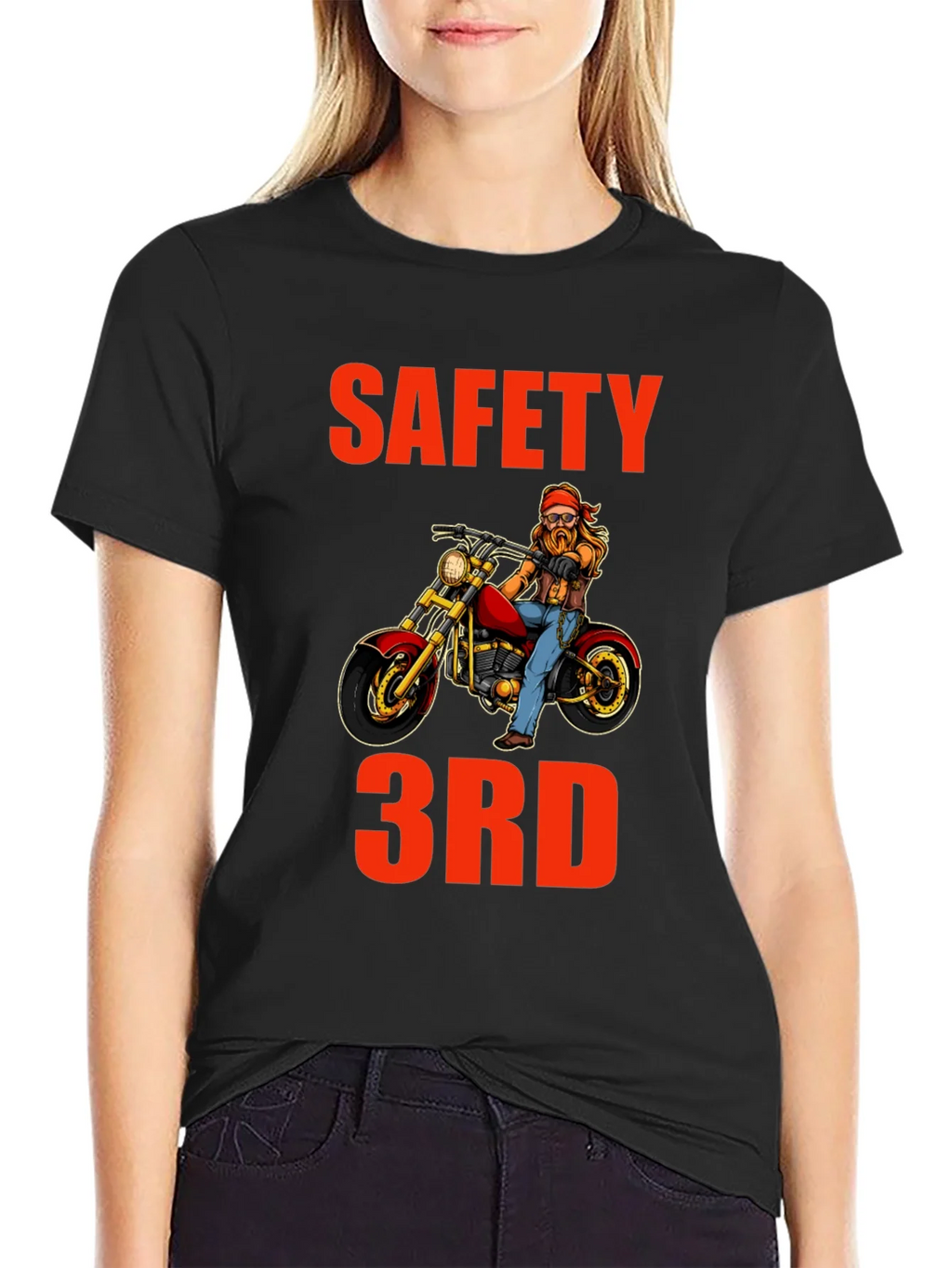 Safety 3rd Motorcycle T-Shirt - Funny Biker Tee product image 2